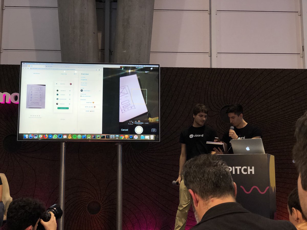 James_Debate's tweet image. Love this: Wizard app with a really neat idea to scan hand drawn diagrams and turn it into app interface complete with best practices coding. #WebSummit #MachineDemo