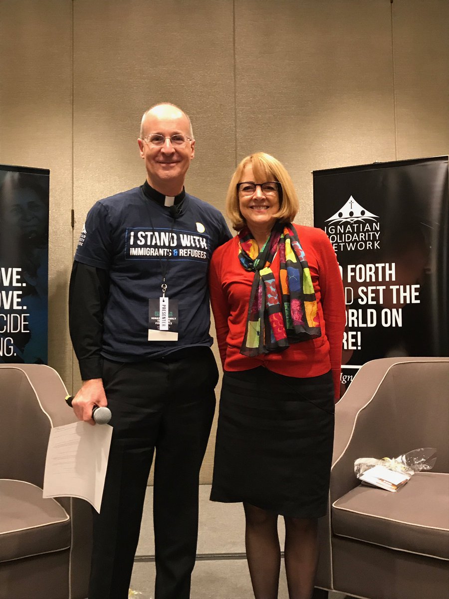 jrosenhauer's tweet photo. #ICYMI last Saturday @JamesMartinSJ and I hosted the Young Alumni Happy Hour at the Ignatian Teach-In #IFTJ2018 @IGsolidarityNET Thank you to all who joined us! https://t.co/CgZNSKBaI7