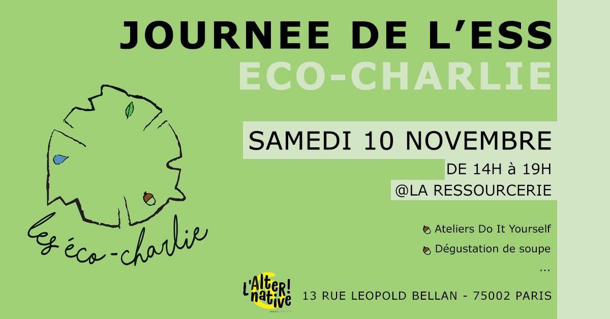 À l’occasion du #MoisESS18 rendez-vous le 10/11 de 14h à 19h ! Au programme : ✂️atelier DIY; 🍵disco soupe et beaucoup d’échanges 🤝🗣