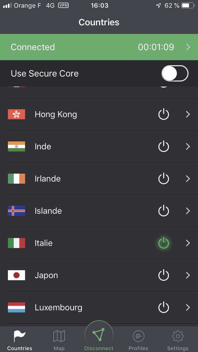 jlviretti's tweet photo. I'm trying the beta version of this iOS ProtonVPN application since this morning. I found it simple, efficient, fast, aesthetic and very secure. Congratulations to the developers.
@ProtonVPN @ProtonMail @jasonstockman #vpnsecure #VPN #iosapp https://t.co/Hc57JwJQZp