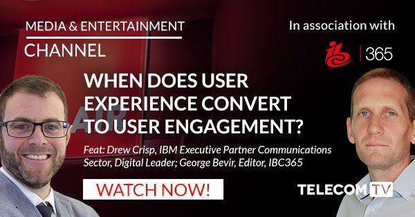 TelecomTV's tweet photo. Watch this catchy debate between @IBCShow's George Bevir and @IBMindustries' Drew Crisp on the Customer Engagement - https://t.co/6h9q0nOjiP #UX #DigitalContentStrategy #RevenueStreams #Video https://t.co/VNN3coJreJ