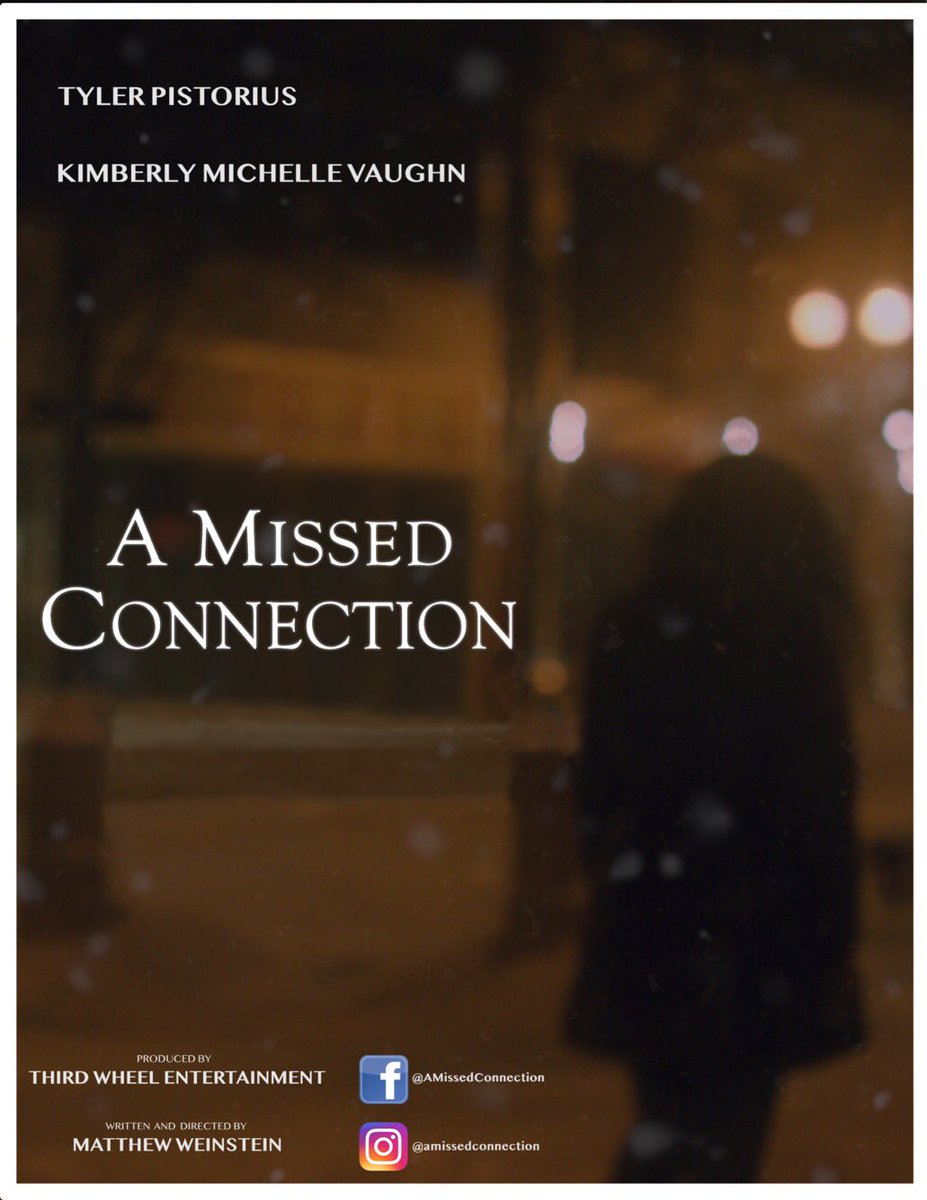 MJWeinstein120's tweet photo. Very excited to share the new teaser poster for “A Missed Connection.”
#chicagofilm #amissedconnection #shortfilm #indiefilm #indiefilmmaking #shotonred #snow #winter #midwest #midwestfilm https://t.co/qWB5CRNQL0