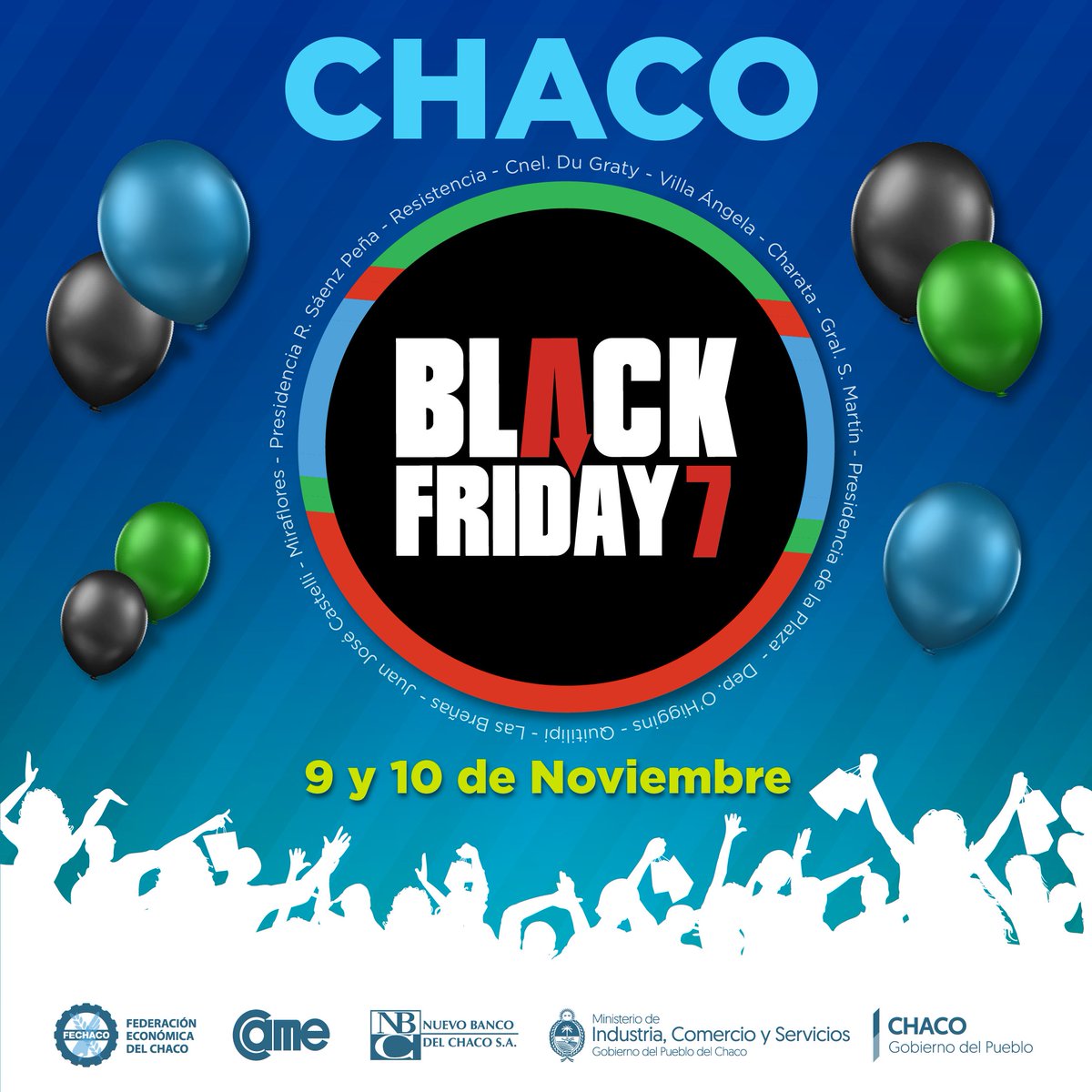 CamaraRcia's tweet photo. BLACK FRIDAY NOVIEMBRE. Aprovechá estos días de super descuentos, enterate cuáles son los negocios adheridos aquí https://t.co/SRXwJvoNQZ https://t.co/3uUAQalKOi