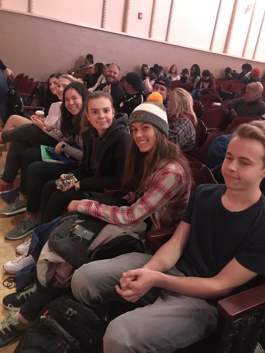 egrpsib's tweet photo. IB Film students attending great opening session at #mosaicEvent “It’s hard to hate upclose.” Debbie Turner https://t.co/iGOikKjVMc