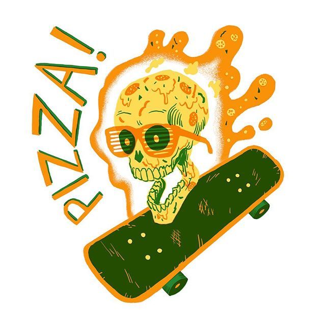 DrCl4w's tweet photo. Pizza Skull! One of my favorite characters from #hellofromthemagictavern #pizzaskull #skateboard #pizza #skull @usidoretheblue @hellofromthemagictavern https://t.co/uy1yRN3XCX https://t.co/Qbvoq3GJ0r