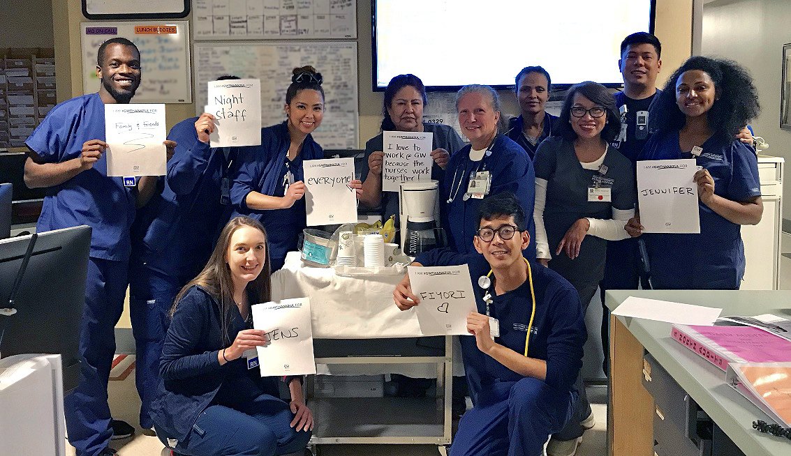 GWHospital's tweet photo. Throughout the holiday season, employees are sharing what they are #GWThankful for. Follow along as we highlight various departments, patients, leadership and community partners who are not only #DefiningMedicine, but make us #GWProud every day! https://t.co/LppuJo7Xfv
