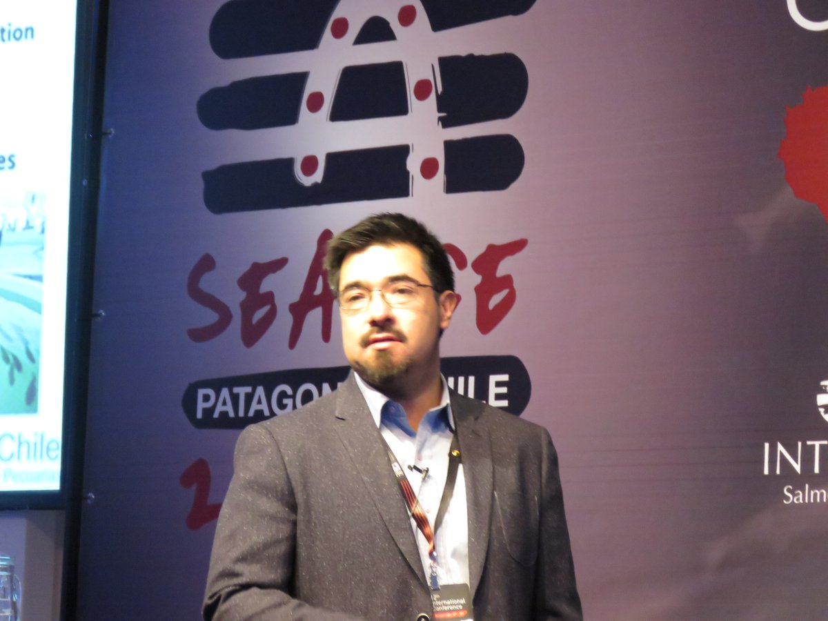 Juan Manuel Yáñez, sobre la resistencia genética al caligus en el #sealice2018 ,"la selección genética está funcionando, esperamos pronto tener animales resistentes".