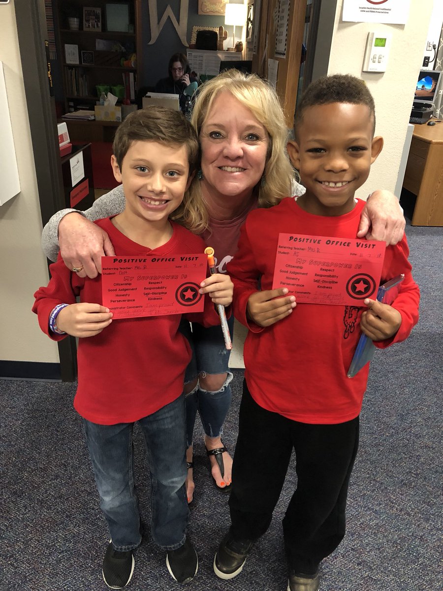 Positive office visit for these two STARS!! @Rottinghaus4th #walelm