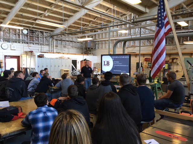 WPUSD's tweet photo. On Monday, Lincoln High welcomed LB Construction for another successful "Professional Monday." We are grateful to create these partnerships that foster potential career opportunities for our students. #careeropportunity #LBConstruction #wpusdcares https://t.co/0W5ZQ8s9th