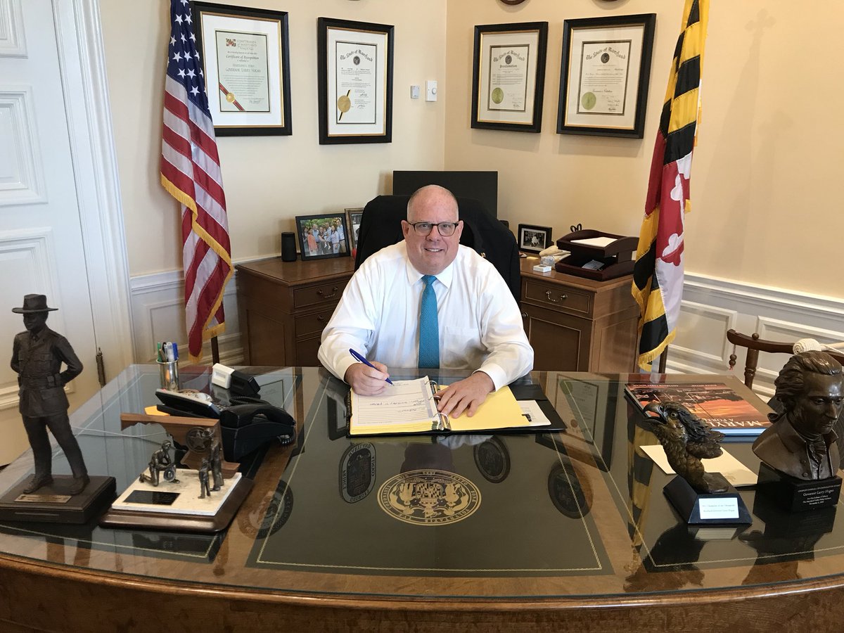 Governor Larry Hogan (@GovLarryHogan) on Twitter photo 07/11/2018 16:59:15 Thank you, Maryland. Back to work! Thank you, Maryland. Back to work!
