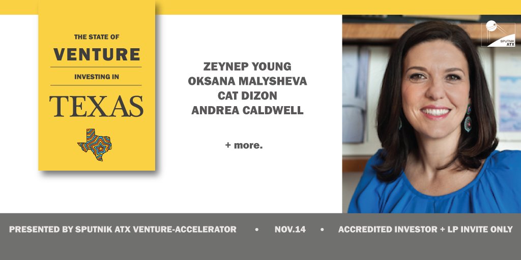 Zeynep Young is a Venture Partner at @nextcoastVP with over 15 yrs of entrepreneurship & consulting experience in the TX tech sector. 

Learn the #StateofVC in TX from researchers, VCs, city leaders & TX transplant founder on Nov. 14! 

Get tickets here >> hubs.ly/H0fd35S0