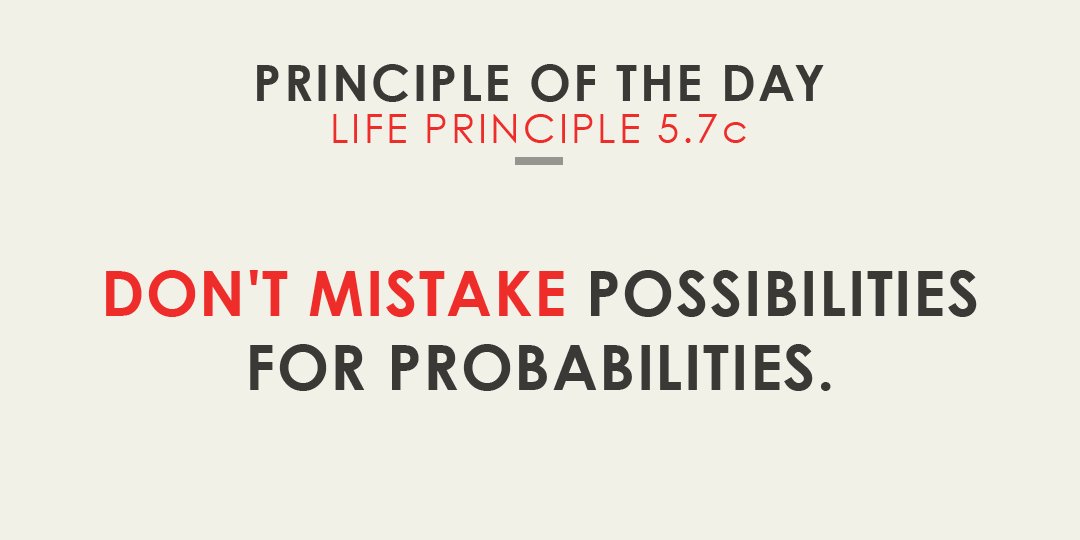 Anything is possible. It’s the probabilities that matter. Everything must be weighed in terms of its likelihood and prioritized.