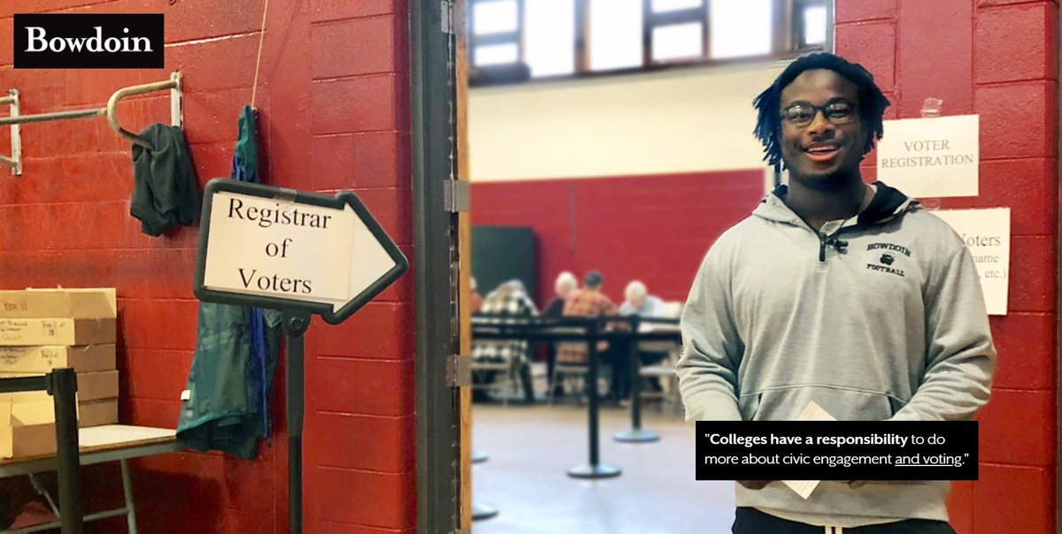 CoachJBWells's tweet photo. Proud of sophomore Wes Hudson (featured here on the Bowdoin website) and all his teammates and coaches that got out and voted! #civicduty #ifyoudontvotedontcomplain https://t.co/OyyGmtgfWk
