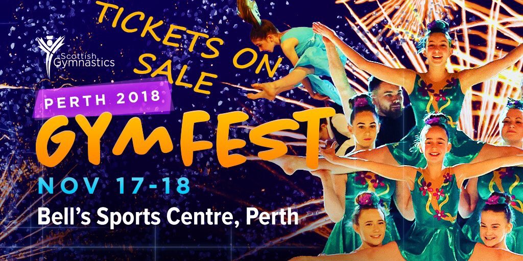 ScotGymnastics's tweet photo. π€Έπ½ββοΈHave you got your tickets for Gymfest Perth yet?
With just over 1 week to go tickets are selling fast with a limited number left for Saturday afternoons performance!
πTickets β‘οΈ https://t.co/oZtuwMc0iQ https://t.co/tcHCPW3O1N