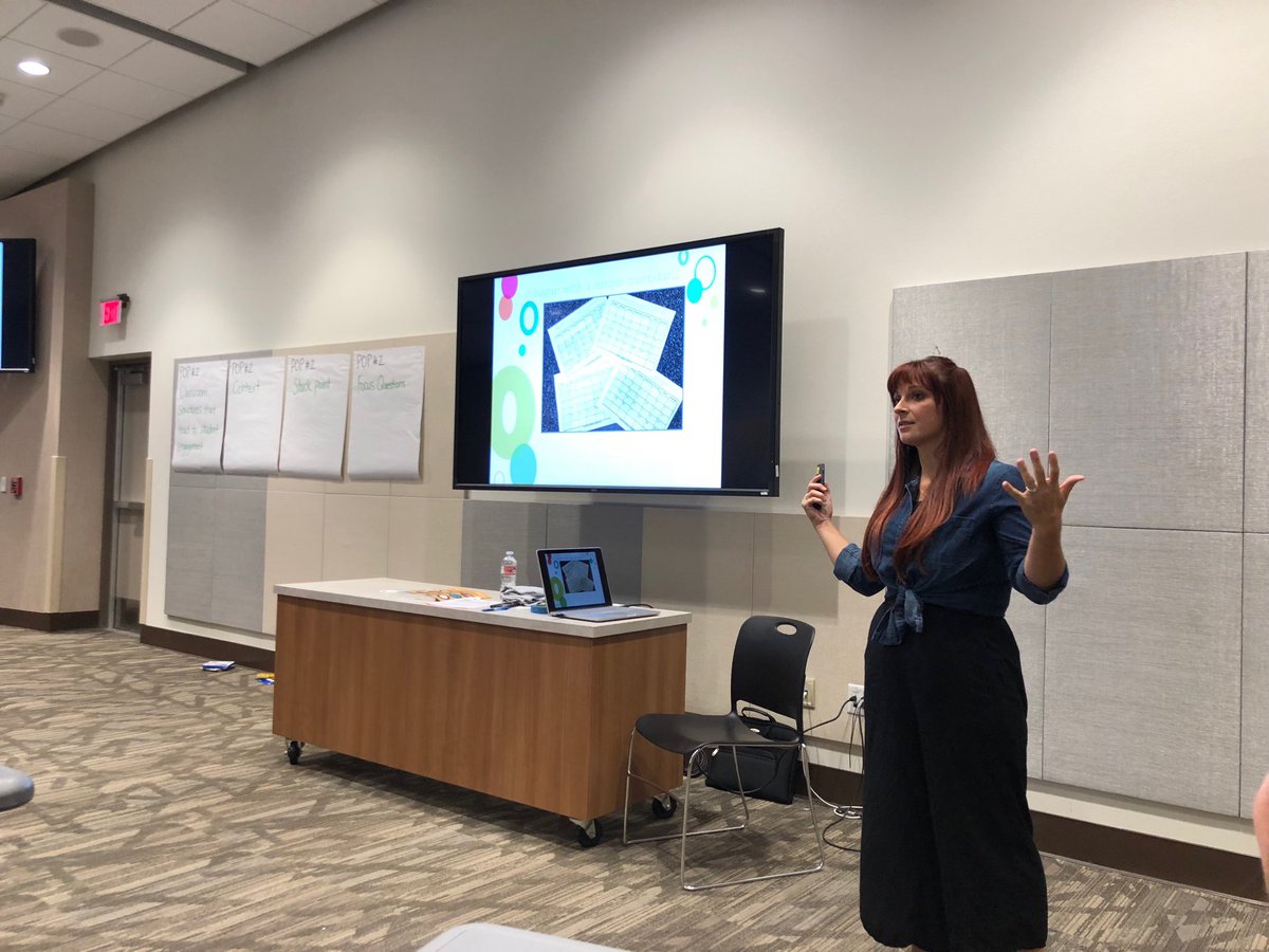 DrTurnerSVUSD's tweet photo. The amazing ⁦@MrsKelly1122⁩ talking about her #SAKtivists!  Inspiring Bright Spot this morning! #SVinnovates https://t.co/kUEdCbNvcJ
