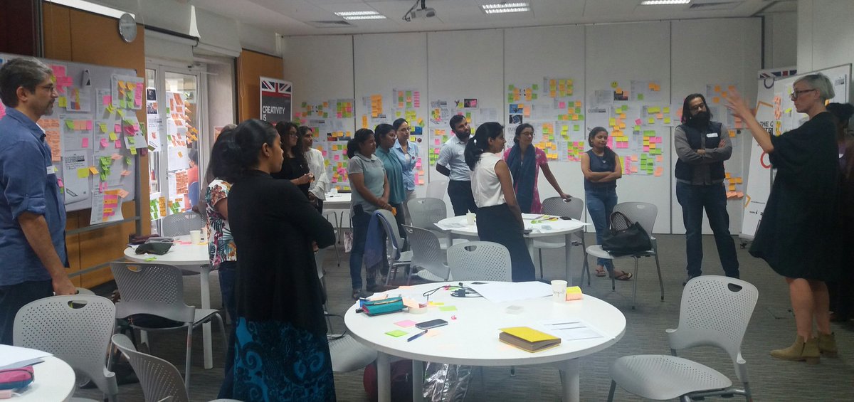 manisha_RMM's tweet photo. and it's a wrap... DAY 3 of our @nesta_uk #CreativeEnterpriseProgramme @lkBritish - 'Learning about the business environment from a local creative entrepreneur! Thanks #RoshanNilaweera @thirdspacetweet' and lots more ... @UK_CE #creatives #entrepreneurs #businessenvironment https://t.co/y8jyXVCM1Q