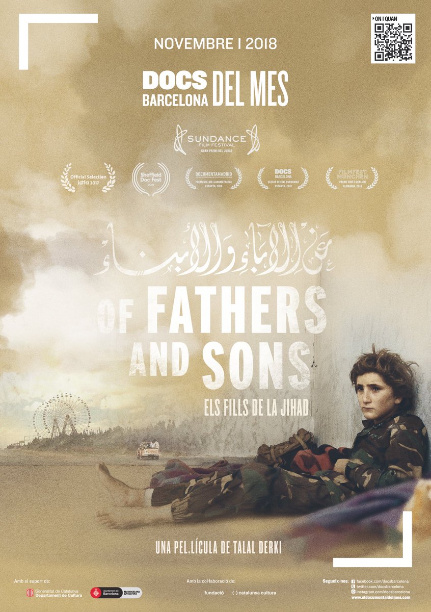 comunitart's tweet photo. 📣🎞️Per aquest mes no et perdis el documental OF FATHERS AND SONS!!! T'esperem el proper dimecres 28 de novembre a la Biblioteca Pública de Maó a les 20.30 h.!! 
@DocsBarcelona #comunitart #documentao #Maó #biblioMaó https://t.co/SUom6ssioy