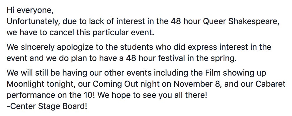 CofCCenterStage's tweet photo. ***PSA*** https://t.co/W9yZ92Z6yN