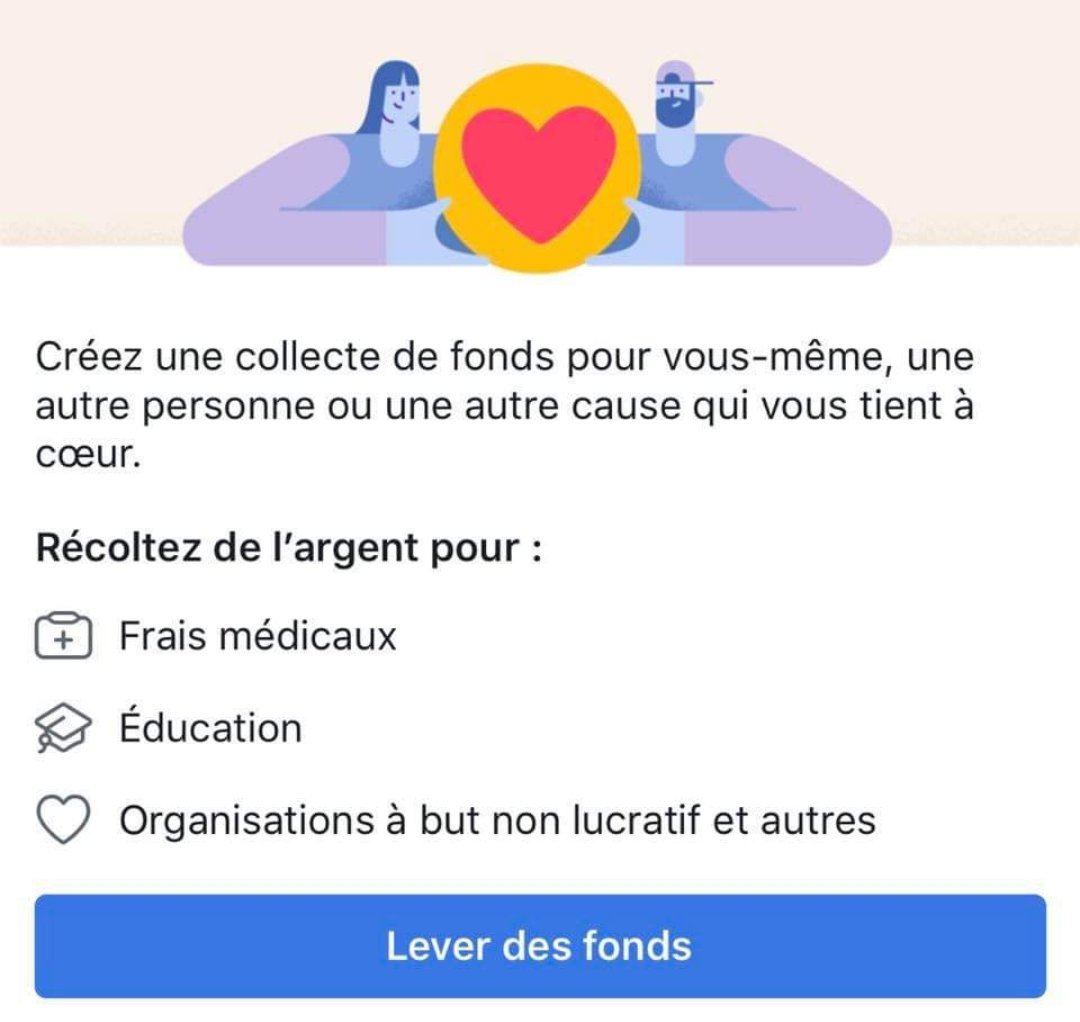 Hey la Family,

Peut-être que vous ne saviez pas ( alors on vous le dit 😏),vous avez maintenant la possibilité de lancer des collectes de fond sur Facebook, et vous trouverez Awqaf  dans la liste des organisations... 

Alooooors, on compte sur vous ! 💖
m.facebook.com/fundraisers/as…