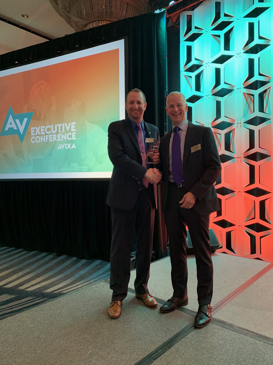 IAS Technology was honored to be recognized as one of only 80 companies worldwide designated an <a href="/AVIXA/">AVIXA</a> Audiovisual Provider of Excellence (APEx) in Tampa today at the Executive Conference! #AVEC2018 <a href="/DavidLabuskes/">David Labuskes</a> <a href="/jeremy_caldera/">Jeremy Caldera</a> #avtweeps