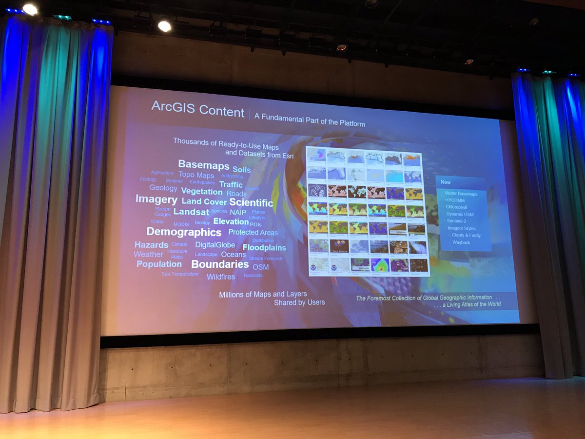 Did you know that #Esri spends ~$60M per year building the <a href="/LivingAtlas/">Living Atlas</a> to provision free and open data, maps, resources to accelerate and optimize OUR work, including in the #oceans?! #DYK #EsriOceanForum