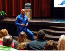 Reflecting on former NASA astronaut, Leland Melvin, speaking to students about the importance of STEM learning on this #WayBackWednesday. qoo.ly/t8tud