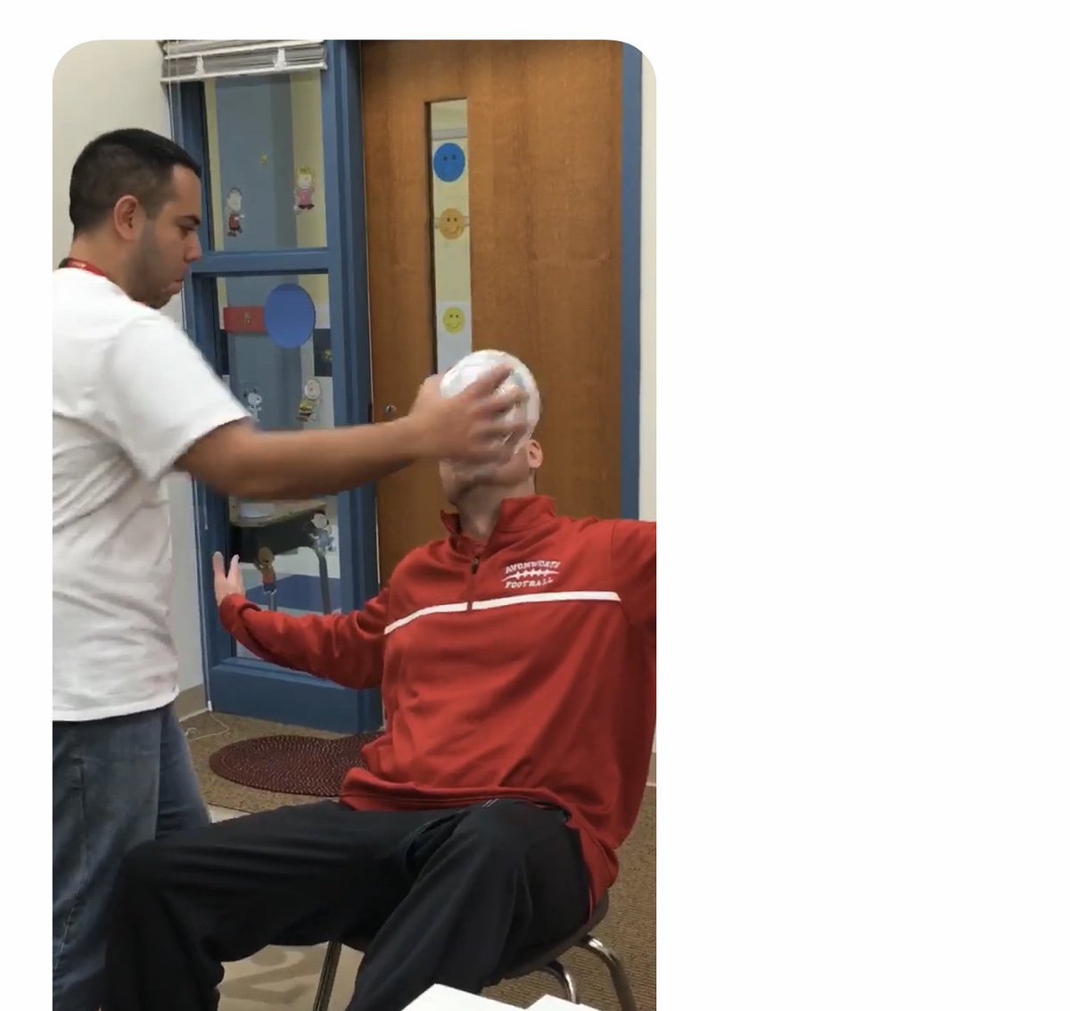 FrewsCrews's tweet photo. Are you coming to APC's Community Kindness Night on 11/15/18 at 6:30?  We hope so because @MrMurrayAPC will be taking pies in the face to benefit our charities that evening. @MrSusiAPC @Avonworthschool @JAMbethekindkid https://t.co/6OFl6OUFxu