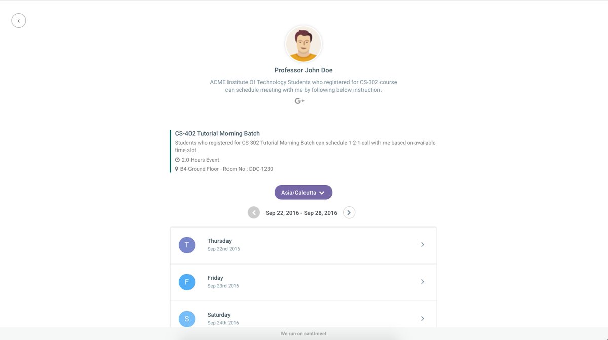 canumeet's tweet photo. New way to manage and schedule appointments with Professor/Faculty. https://t.co/9tUp2J1E8f #appointment #scheduling #college #faculty #meeting #calendar #productivity #Students  #calendarios https://t.co/r5vVIHyFsi