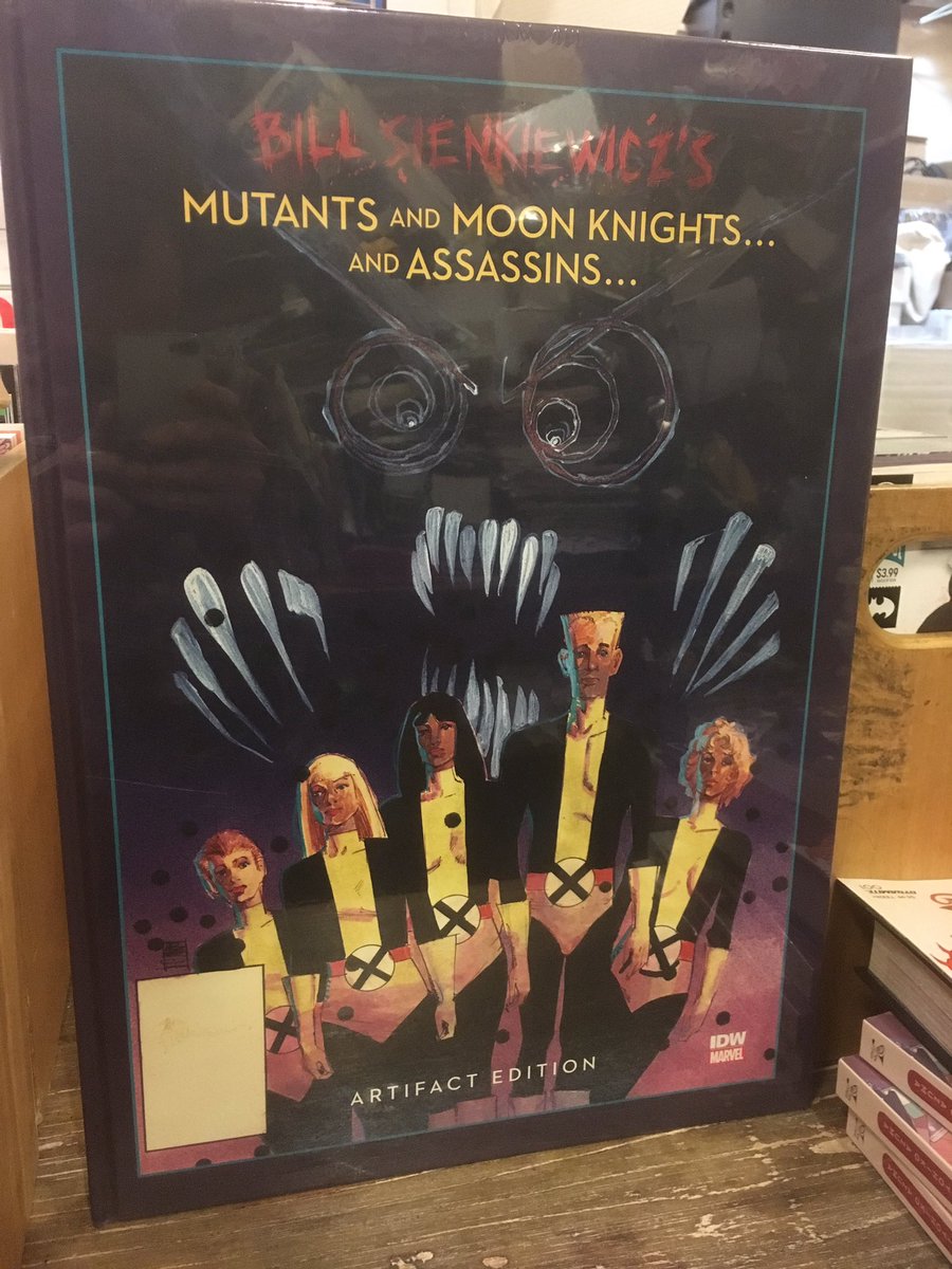 strangeadventrz's tweet photo. The Artifact Edition of #billsienkiewicz’s MUTANTS, MOON KNIGHTS, &amp; ASSASSINS is pretty darn breathtaking! #ncbd #newcomicbookday #newmutants #moonknight #elektraassassin #daredevil #artifactedition #idwpublishing #1980smarvelcomics https://t.co/AF4Gu1SBpV