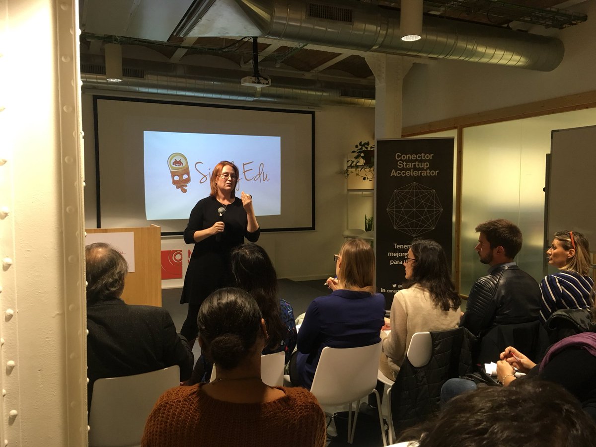 ConectorSpain's tweet photo. . @SimplyEduApp, herramienta de evaluación continúa para profesor@s, es la primera startup en presentarse en nuestra  #womenpitchingbattle de @EUWBAs 💁🏻‍♀️ https://t.co/dSbdXxEFZW