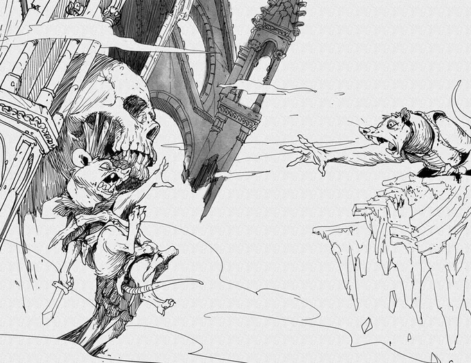 local skeleton snatches rodent. 