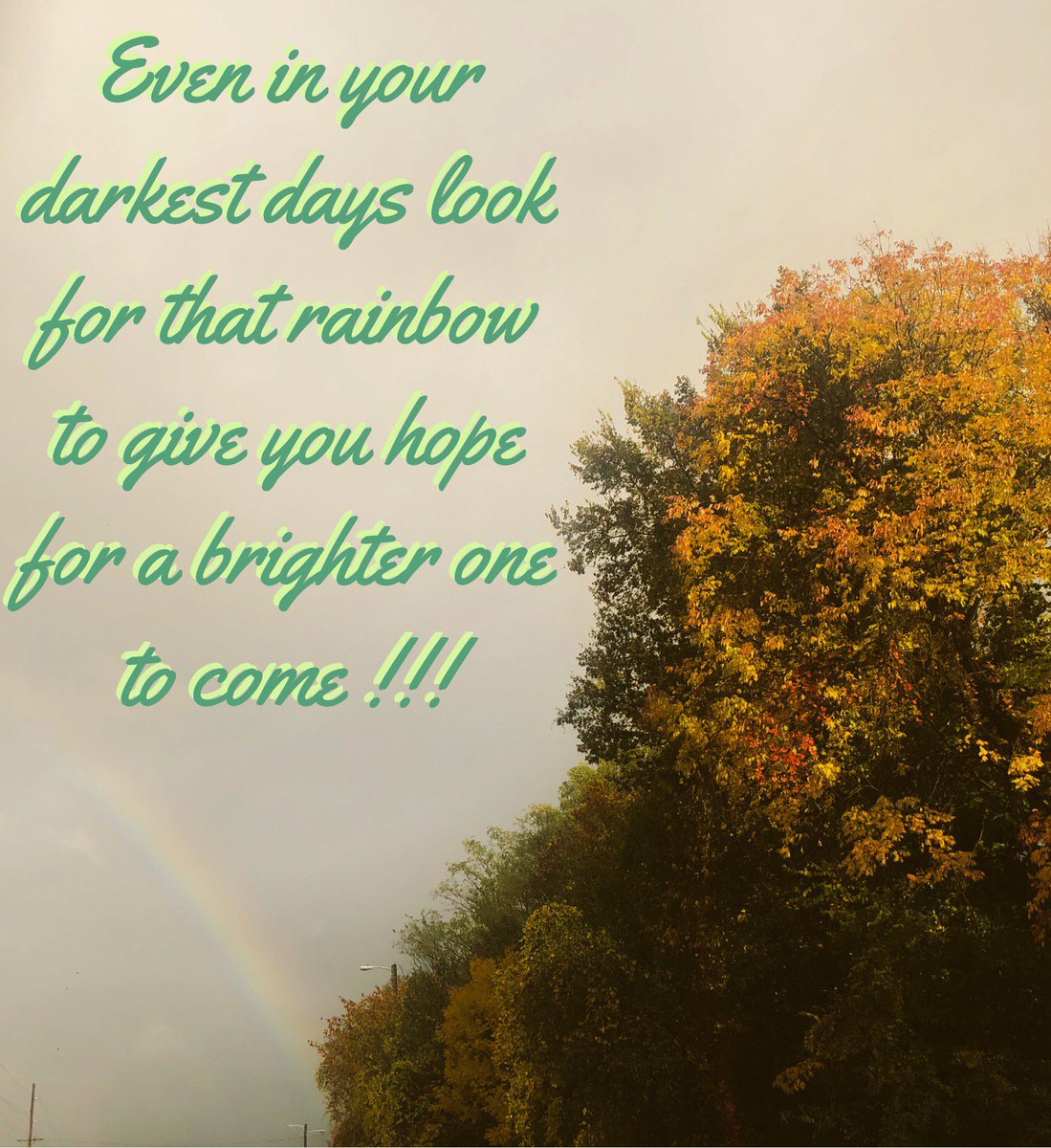 SmileandMakeaC's tweet photo. Aún en esos días oscuros busca el arco iris que te de la esperanza de un día mejor por venir !!! #FelizMiercoles #HappyWednesday #smileandmakeachange #lifeisgood #PositiveVibes #positivethinking #staypositive #dontgiveup #brighterdays #RainbowDay #Nashville https://t.co/drDQCZicce