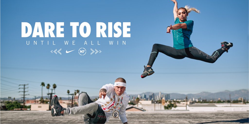 NikeN7's tweet image. Celebrate Native American Heritage Month with the pride of Seven Generations in the new N7 Collection.

Shop now swoo.sh/2F7PN2s #niken7 #daretorise #untilweallwin