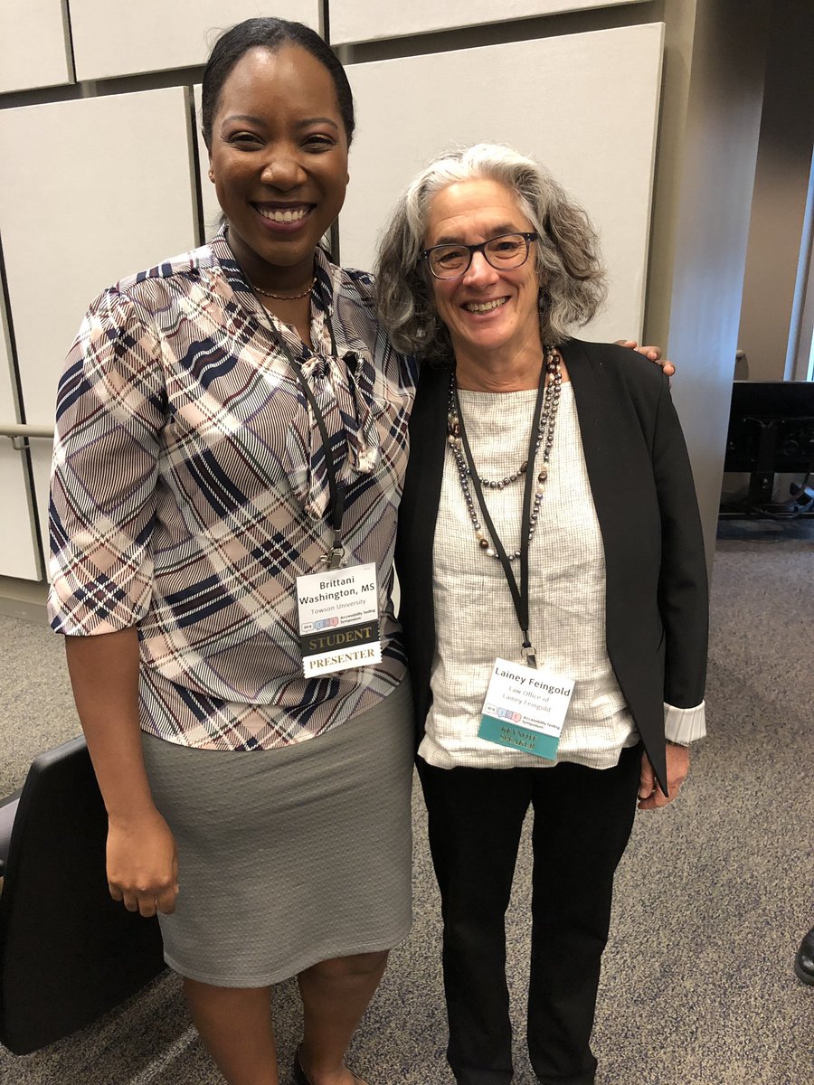 iamdrbrit's tweet photo. I know that Iβm cheesing extra hard but it was an honor to meet @LFLegal Shared my research with her and she loved the topic! #a11yTestingSmposium https://t.co/QVZIsJy8Jz