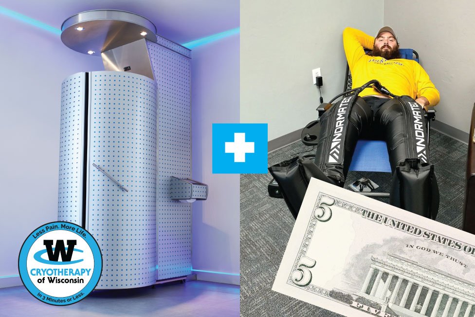 cryotherapyofwi's tweet photo. This month marks three years in business at our Green Bay location (WOOHOO!) and we wanted to celebrate this milestone in a really big way. That’s why we’re giving away $5 NormaTec compressions all month long to our existing clients. Call today > (920) 366-2449 https://t.co/slP3Meh2Xm