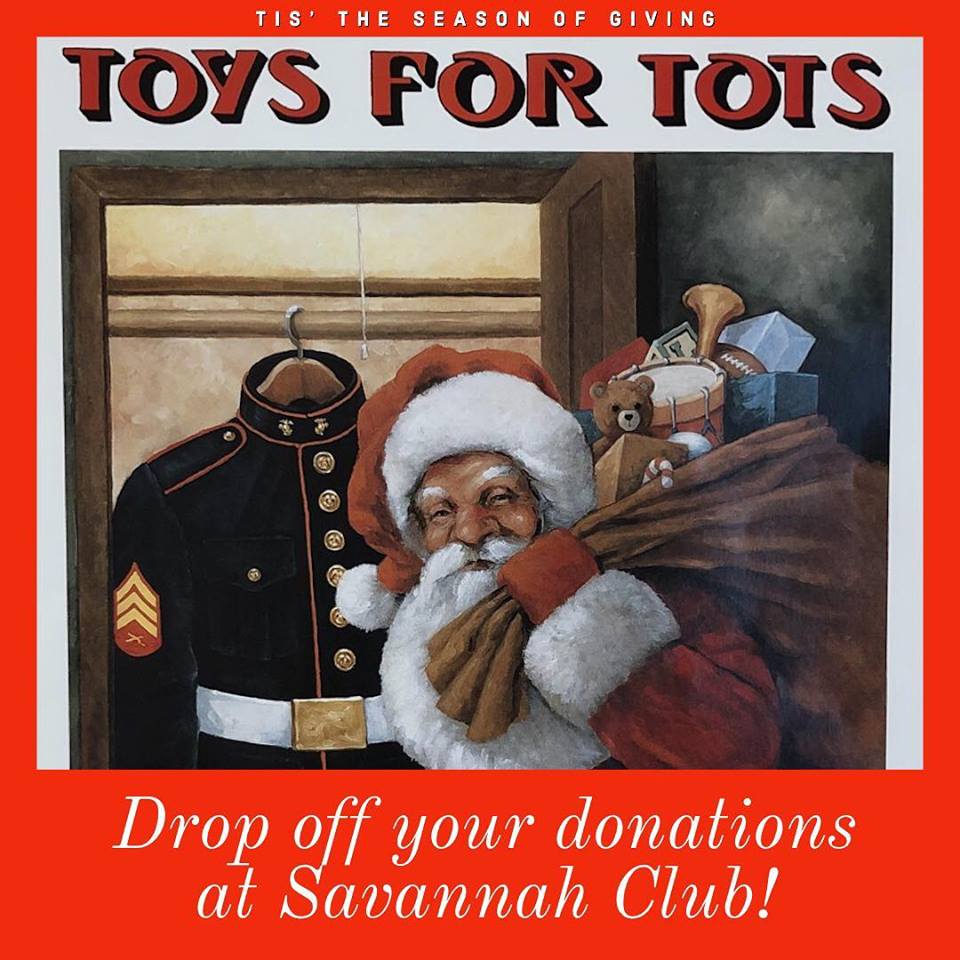 livebettersm's tweet photo. Savannah Club is a Toys for Tots donation station! Drop off your new, unwrapped toys now through December 13th. #txst #livebettersm https://t.co/fpqAlZBBC4