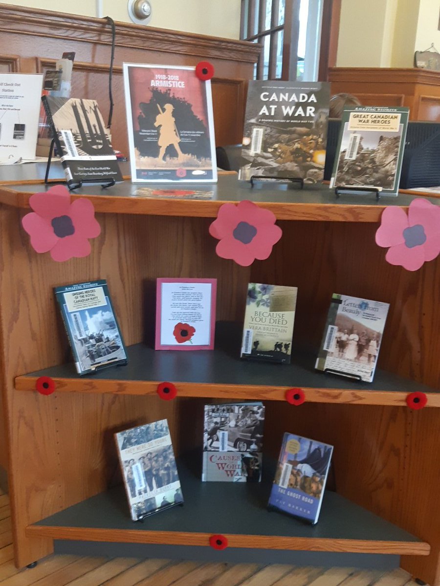rnslibrary's tweet photo. The Library has many resources to help acknowledge Remembrance Day and pay tribute to our veterans.
#NeverAgain
#VeteransWeek
#Remembrance2018 
@RNS1877 https://t.co/3K3D8E0K2B