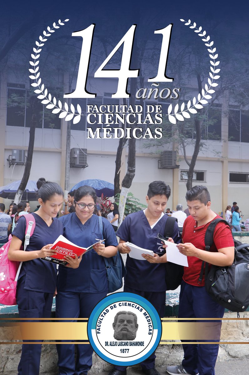 UdeGuayaquil's tweet photo. La Universidad de Guayaquil celebra una de sus facultades emblemáticas, la Facultad de Ciencias Médicas cumple 141 años de enseñanza científica, de sus aulas nacen los profesionales de la salud que cuidan del bienestar de todos los miembros activos de la sociedad. 
#MedicinaUG https://t.co/FAXwzmmDXJ