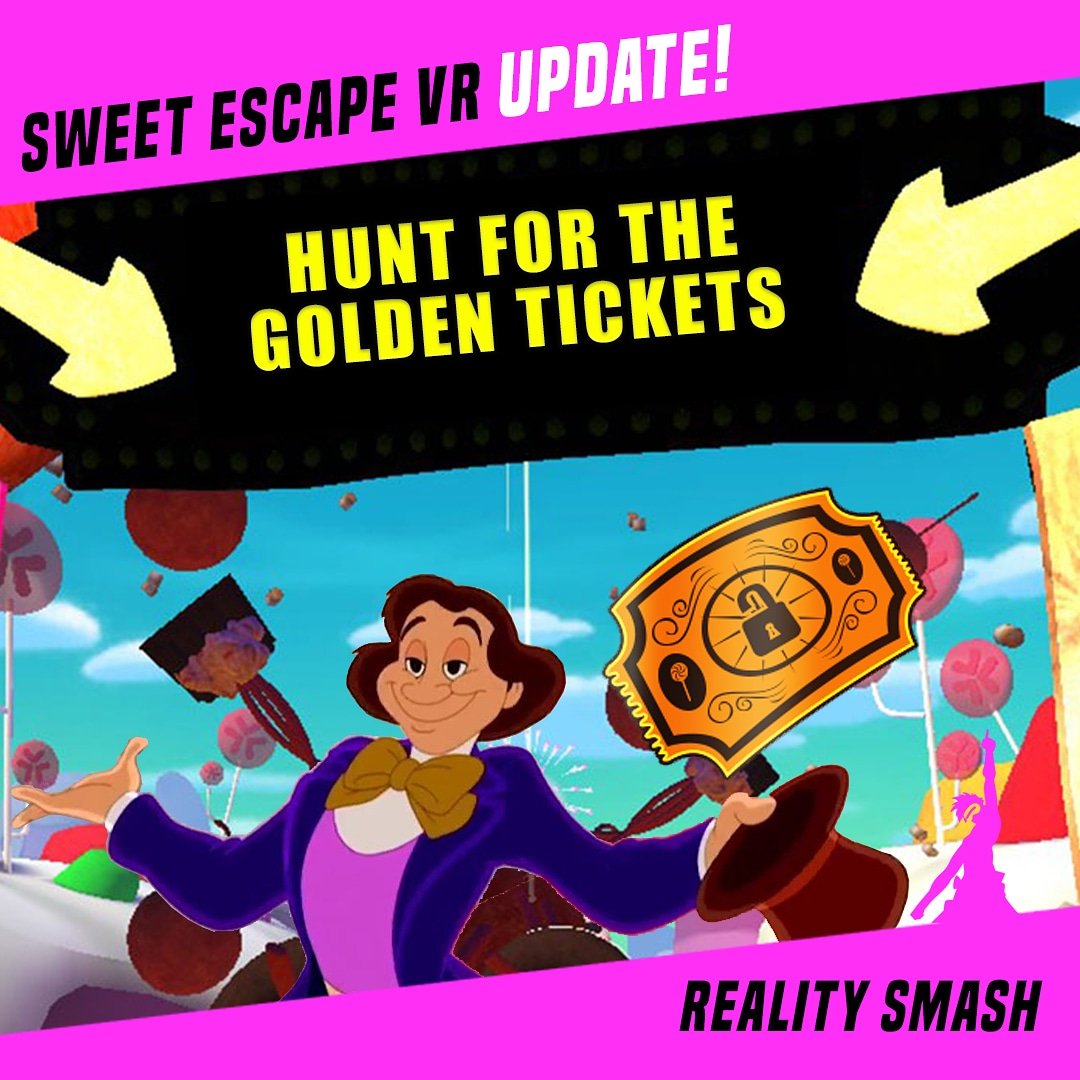 realitysmashvr's tweet photo. 🚨Update Alert🚨Climb High. Climb Fast. Don't Ever Be Last.... AND grab the Golden Tickets that are hidden in every level! We dare you to find them &amp; collect them all! Visit https://t.co/t1MOwfq50i 🍭
#realitysmash #virtualreality #sweetescapevr #flingandcling #vrgame #HTCVive https://t.co/BtSNlyuuYk