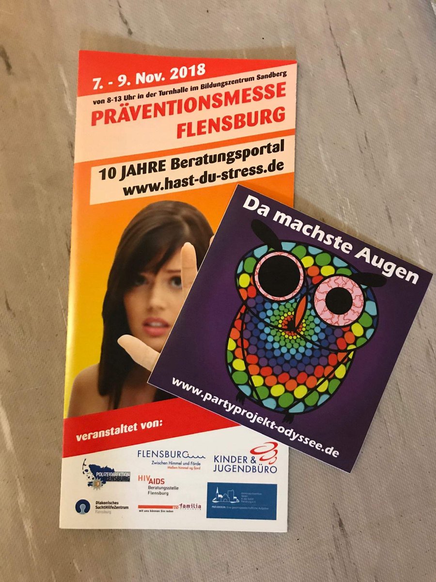 Wir machen #Prävention - und zwar vom 7. bis zum 9. November auf der #Präventionsmesse in #Flensburg. Kommt gerne auf nen Schnack vorbei!
