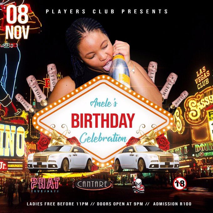 Anele_X_'s tweet photo. Its my birthday tomorrow #Phatthursday 💃🏽💃🏽💃🏽🍾🍾🎁🍾 https://t.co/YM4qCiuAsr