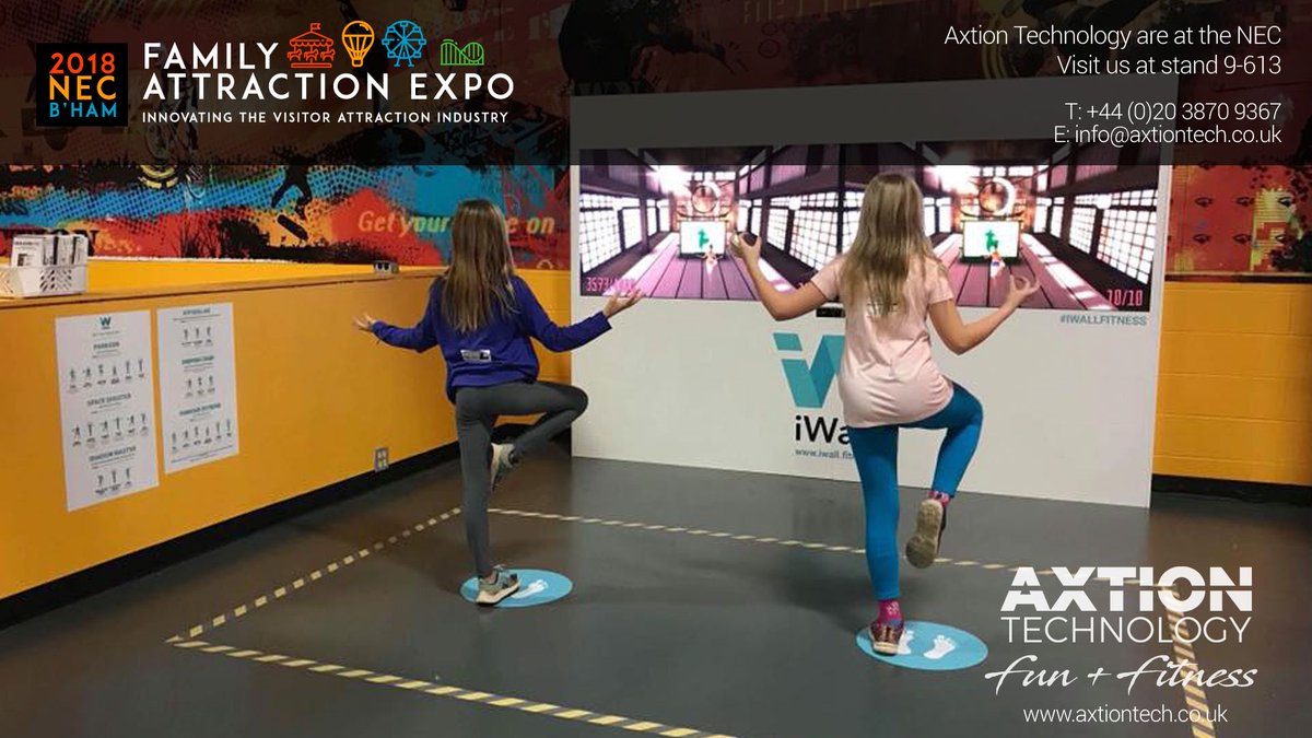 axtiontech's tweet photo. At #FAE18, we're showcasing the iWall gaming platform. It's great fun for all ages so come and check it out on stand 9-613. #AxtionTech #NECBirmingham #FitnessGaming #iWallFitness #AxtionTechnology #Exergaming #AxtionTechGames https://t.co/06UM1uRZw6