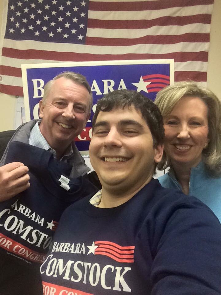PeterAFinocchio's tweet photo. Two years ago today at a pre-Election Day rally, @BarbaraComstock concluded her speech by getting the room to sing happy birthday to me. This was classic Barbara. #VA10 lost a great Rep, but #TeamComstock should congratulate themselves for standing tall and proud. No regrets. https://t.co/qibAEBbKgc