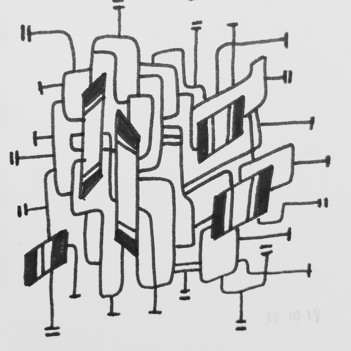 jkibuka's tweet photo. Sketchbook Doodles

#Illustration #BlackandWhite #Doodle #Drawing #LineArt #HandDrawn #FineLinerArt #InkDrawing #Staedtler #Freestyle #AbstractArt  #AfricanArtist #BlackArt #BlackArtist #SupportBlackArt #Print #GeometricPattern #Lines #Shapes #SketchBook https://t.co/mY8mal6G9r
