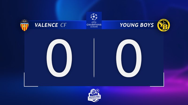 Footballogue's tweet photo. [#LDC🏆] VALENCE🇪🇸 0-0 🇨🇭YOUNG BOYS

⏱️ C'EST PARTI !

#VALYBO https://t.co/lhwrixtTsO