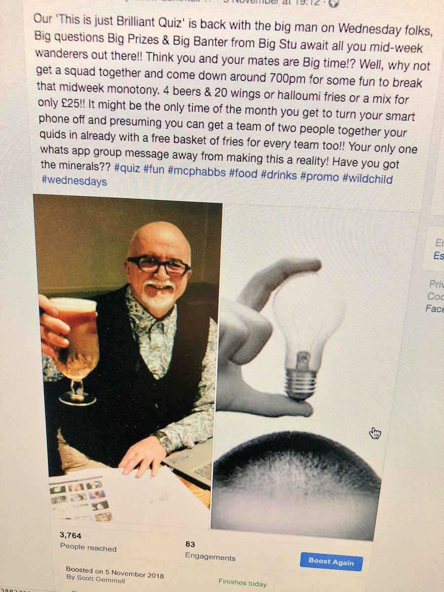 <a href="/McPhabbs/">McPhabbs</a> #thisisjustbrilliantquiz 
Kicking off at 715pm tonight with our best regular Big Stu!! Free specialty 🍟 for every team entering #whynot #nosmartphone #sanctuary #quiz #team #greatprizes #fewbeers