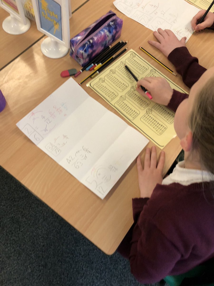 MrsDStMichaels's tweet photo. Who LOVES Fractions?? P5 LOVE FRACTIONS 😜 We made our own Equivalent Fractions using our multiplication and division strategies! Some of us used our Bits and Bobs to help us get the answer 🌟 #beginngers #safelearning #mistakesmakeprogress #workingtogether https://t.co/YvFz4GMCxz