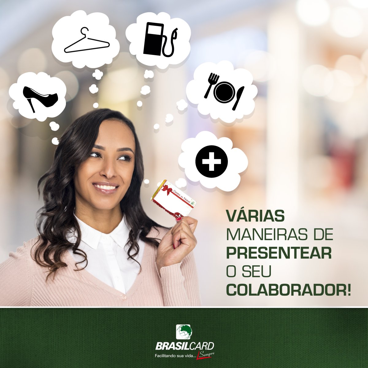 Brasilcard's tweet photo. O melhor presente é aquele que faz a diferença no nosso dia! Por isso, o cartão #CestaDeNatal é a melhor opção para o seu colaborador e para a sua empresa. Com ele, você determina quanto será creditado e quem recebe decide onde e como gastar. https://t.co/Tb99r3rTDt