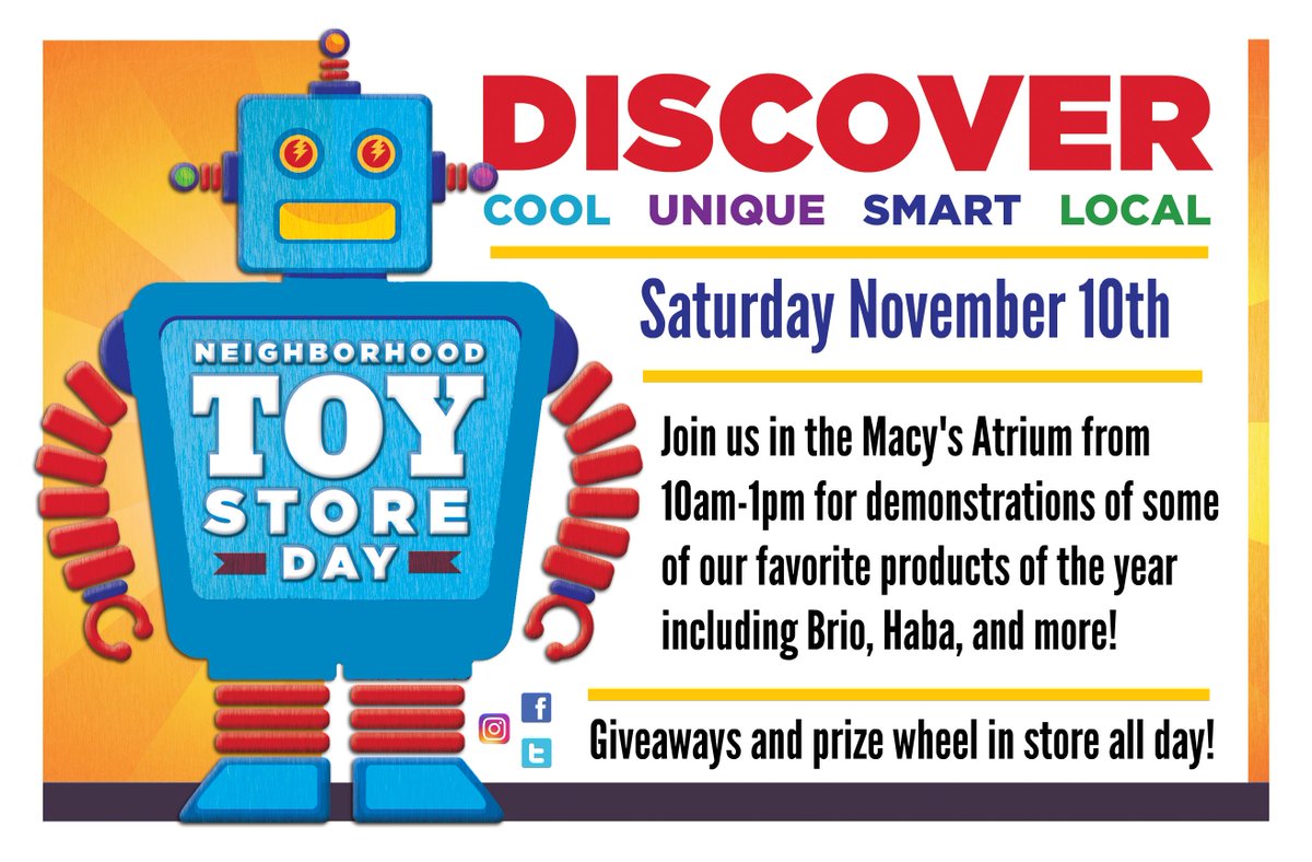 playthingstoy's tweet photo. Neighborhood Toy Store Day is Saturday! - https://t.co/o4WEgxgb4R https://t.co/WOQ8Khojry
