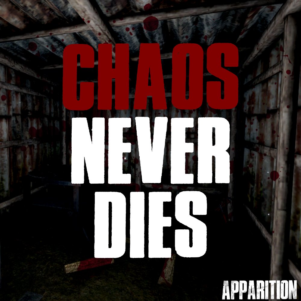 ApparitionOuija's tweet photo. It's Chaos Never Dies Day...
The disorder is everywhere. 

On the bright side: If you think your life is chaotic today, just remember you could actually be stuck in the Green Creek Woods... 

#ChaosNeverDies #Apparitiongame #horror https://t.co/A6NDM5RerP